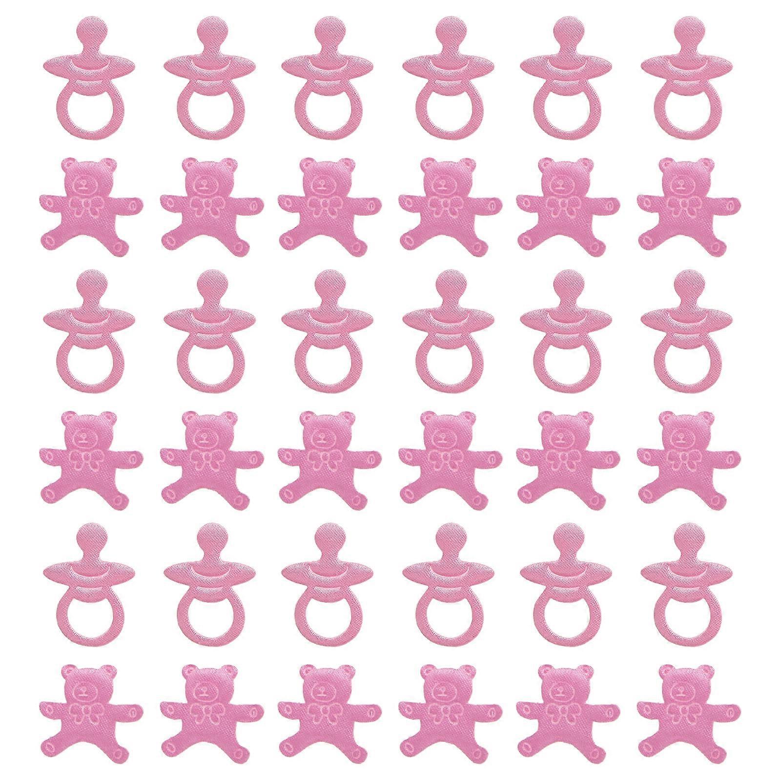 Gender Reveal Party Confetti 200Pcs Decorative Baby Pacifier Shape Pink Parents Event Organizers