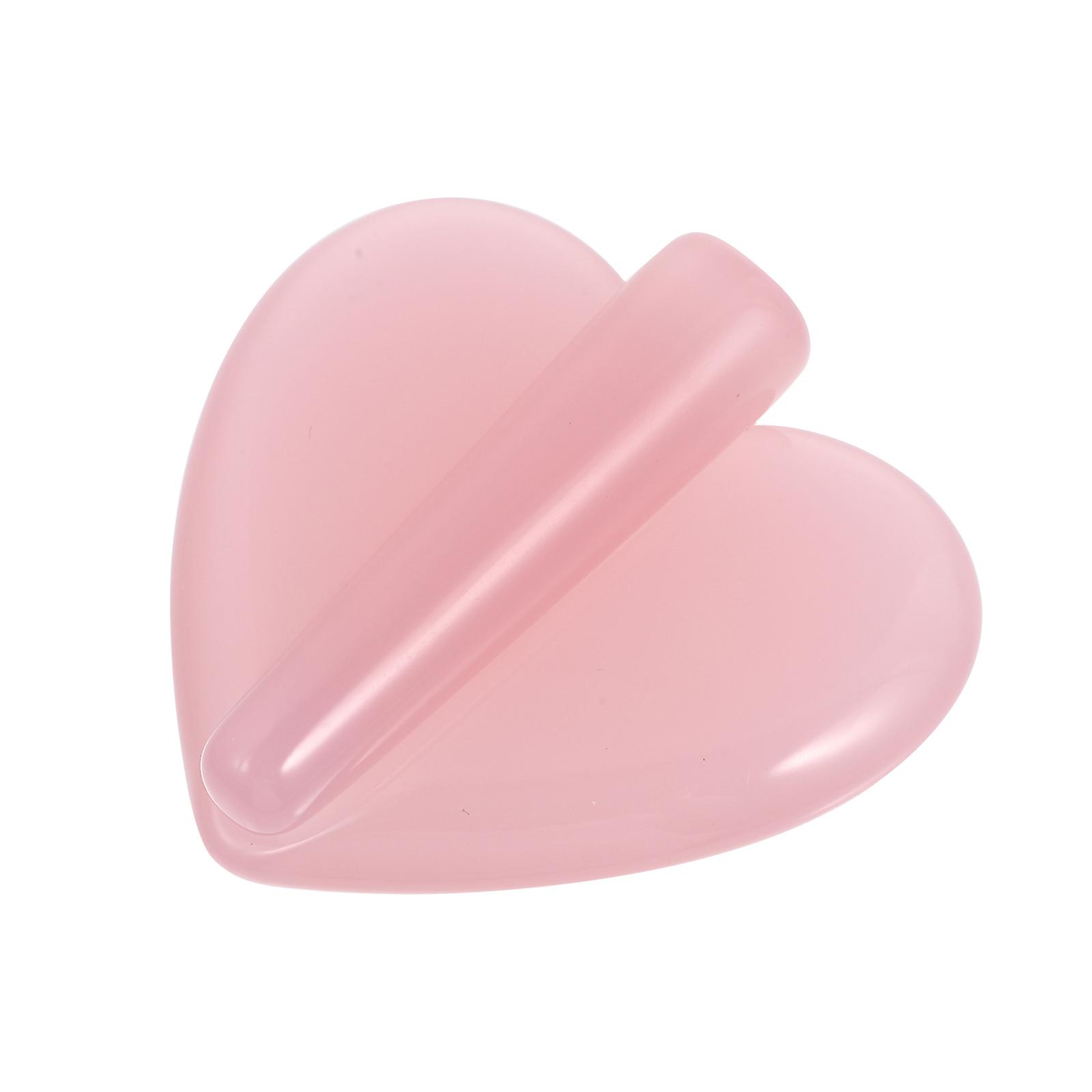 Nail Art Tool with Resin Pink Metal Frame for Manicure 1pc