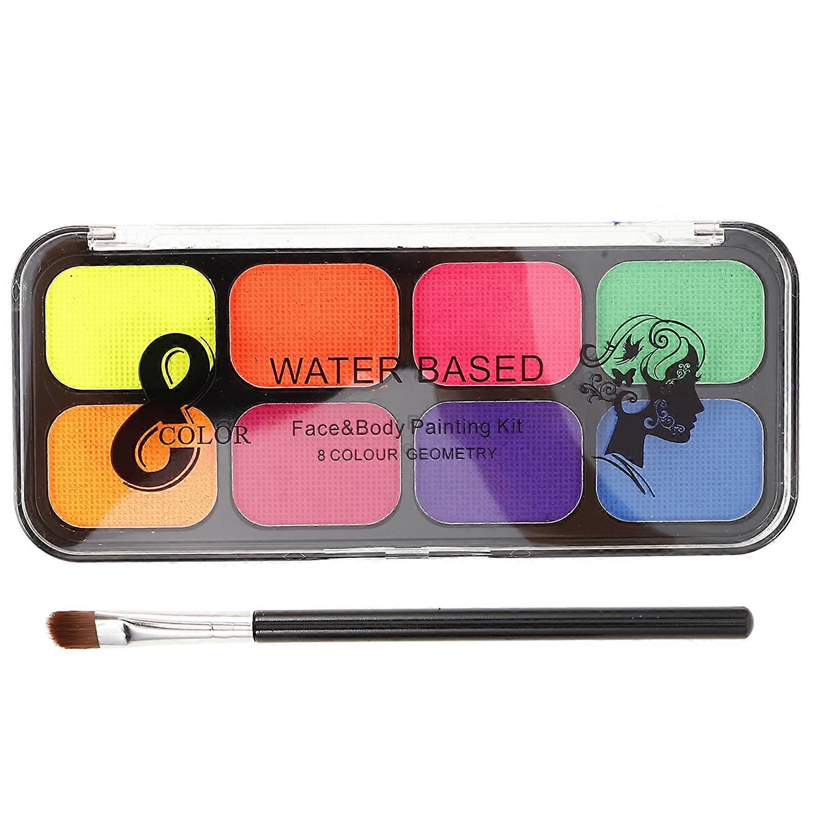 Water Activated Face Painting Palette 1 Set Perfect For Adults Children Beginners Of All Ages During Festive Occasions