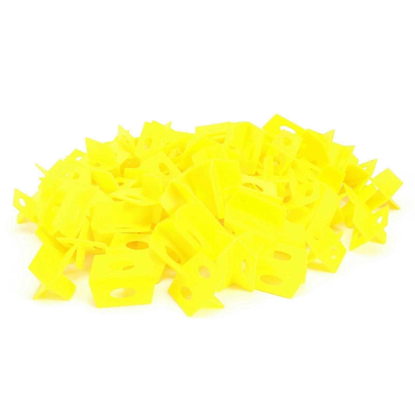 200pcs Diy Tile Leveling System Kit Floor Wall Ceramic Tile Paving Tools Building Supply Yellow