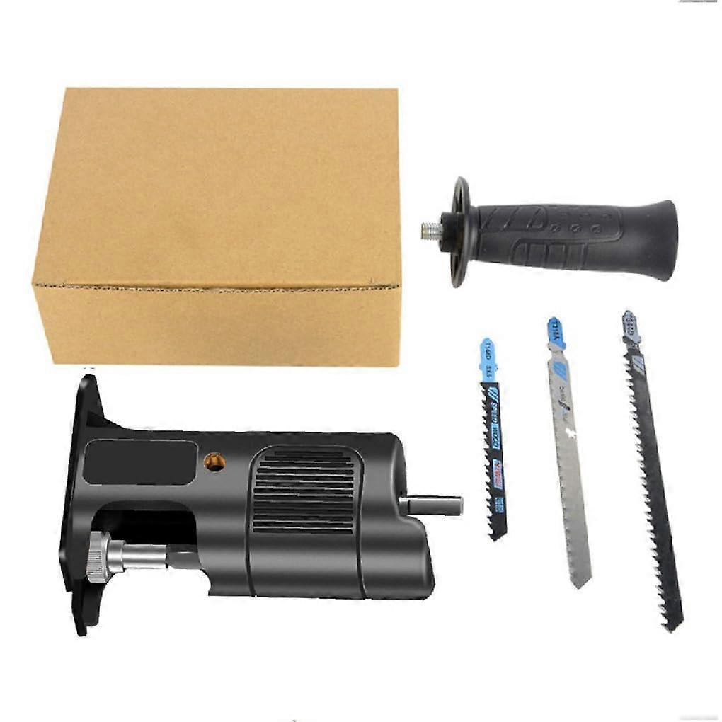 Adapter for saber saws, detachable, handheld, singlecolor metalworking adapter that replaces the adapter for electric drills made of metal, black