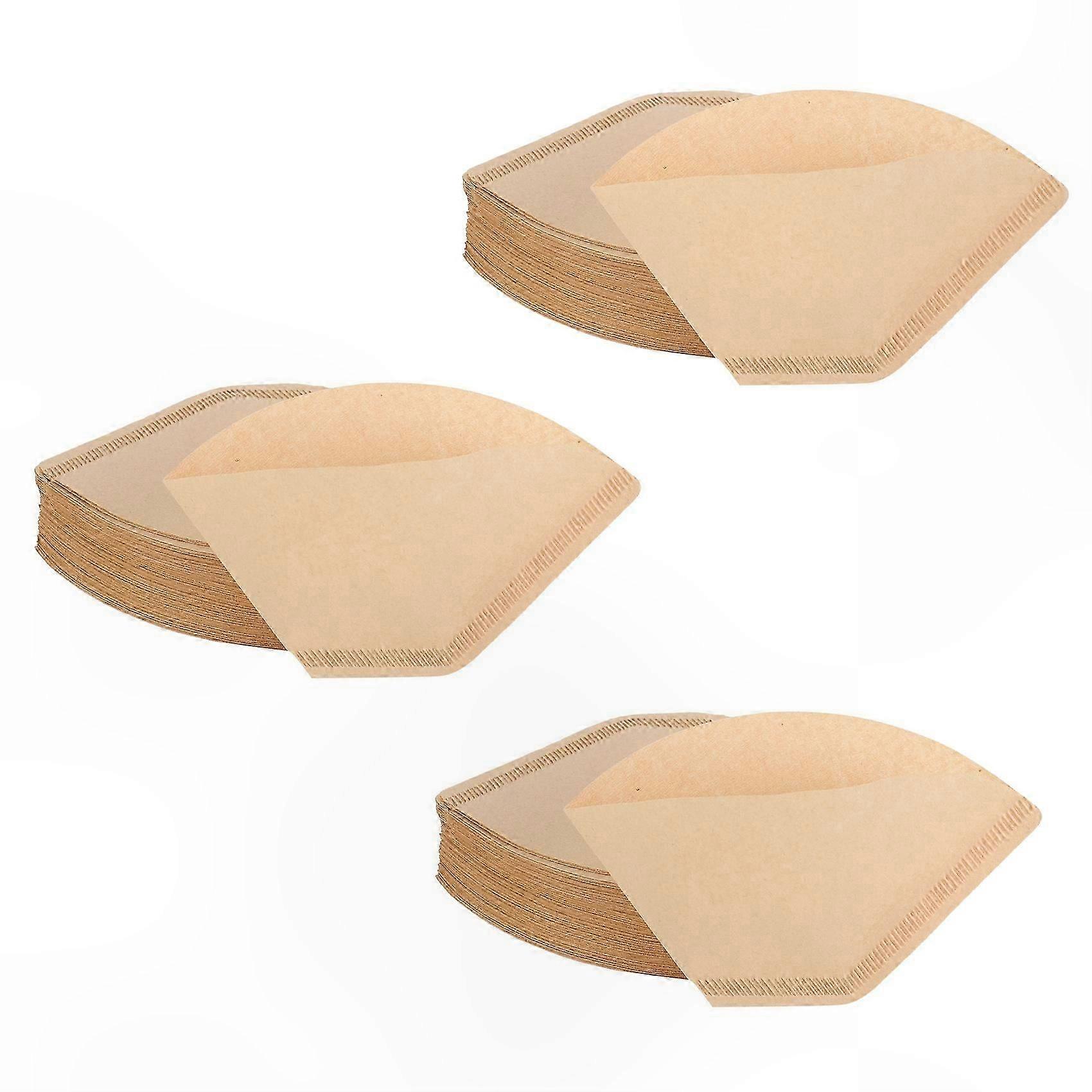 Natural Unbleached Cone Coffee Filters, 300 Count, 4-6 Cup Size, Disposable Paper Filters for Coffee Brewing