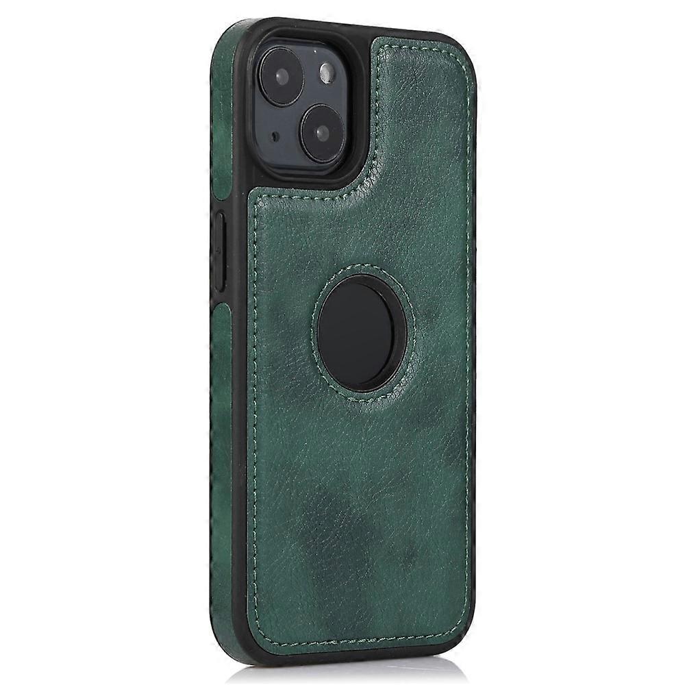 PU Leather Case Compatible For iPhone 14 Plus Shell Solid Color Drop-resistant Phone Back Cover