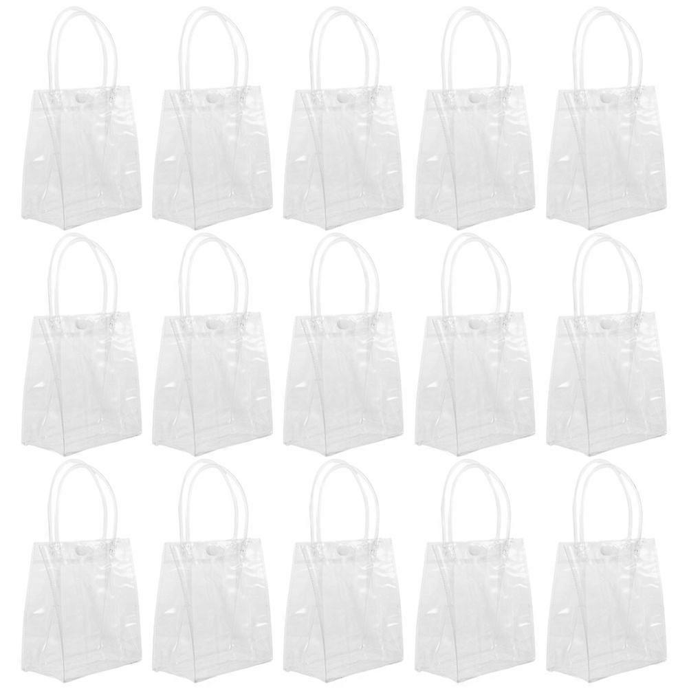 Here's a refined and professional product description for your **24pcs Clear Reusable Wrap Tote Bags (PVC Transparent Shopping Bags)**, ideal for