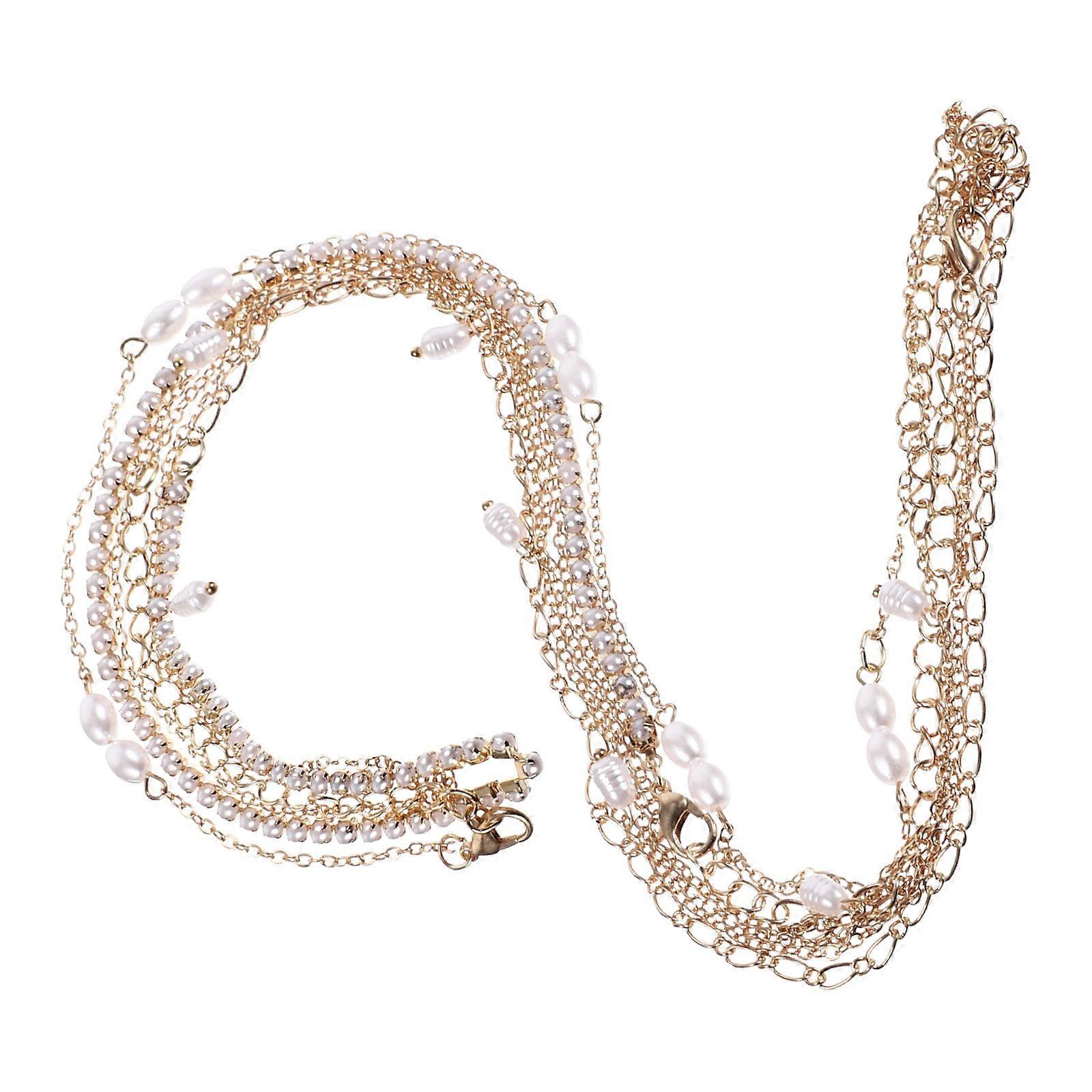 MLINS 3pcs Beaded Waist Chains for Women Summer Beach Belly Chains