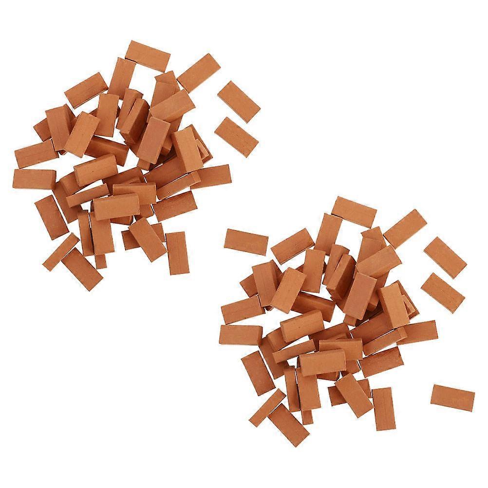 150pcs Miniature Brick Wall Blocks Realistic Micro Landscape Decor for DIY Fairy Gardens Safe Pottery Building Set for Architecture Enthusiasts