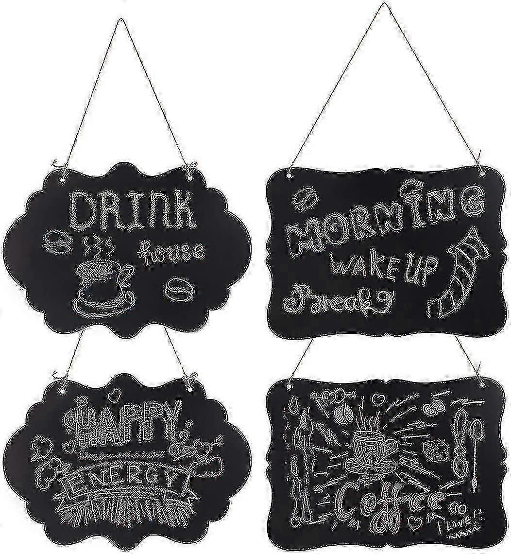 Chalkboard Sign Double-sided Hanging Chalkboard Mini Message Signs ...