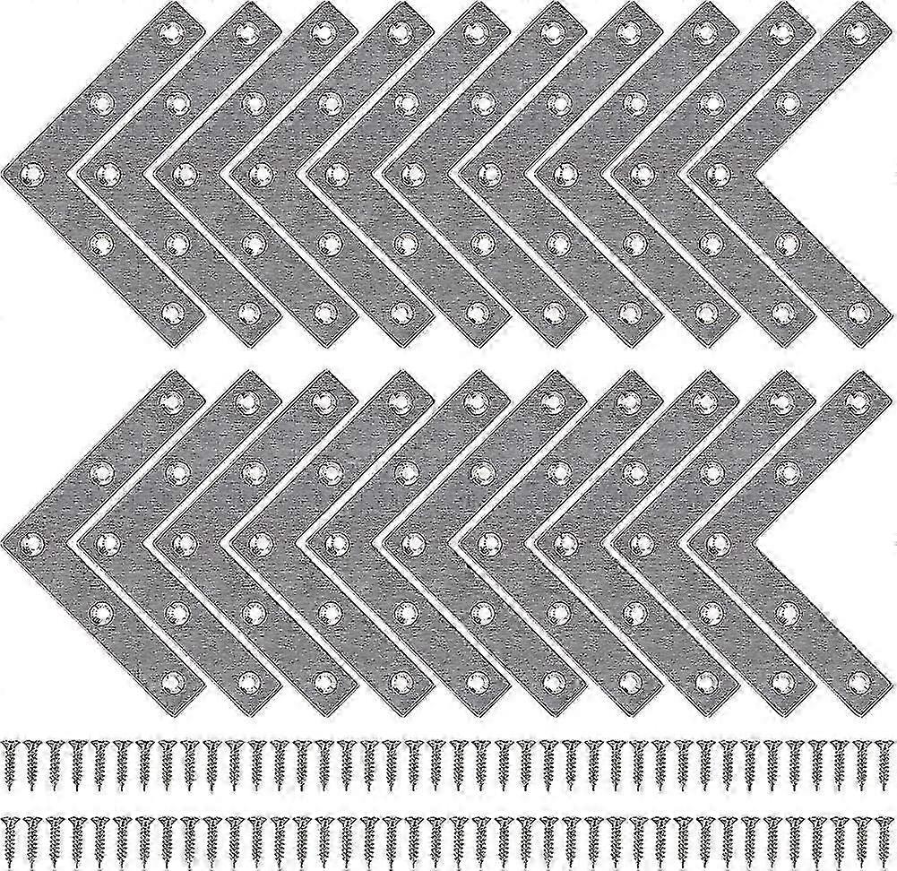 Corner Brackets Flat Corner Brace Stainless Steel Plates Angle Brackets