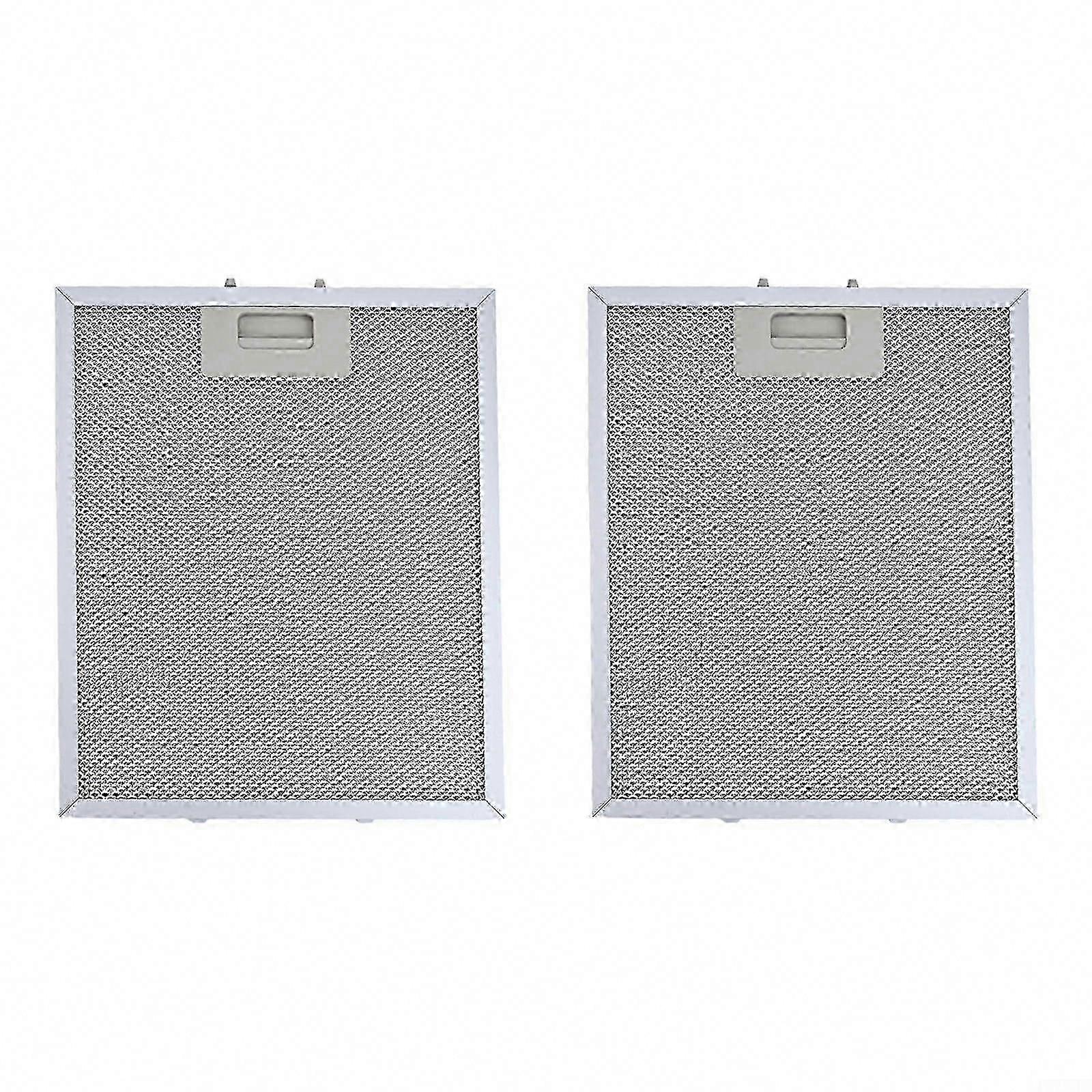 2er-Pack Fettfilter für Dunstabzugshauben, 300 x 250 mm Aluminium-Mesh-Ersatzfilter für Küchenabgase