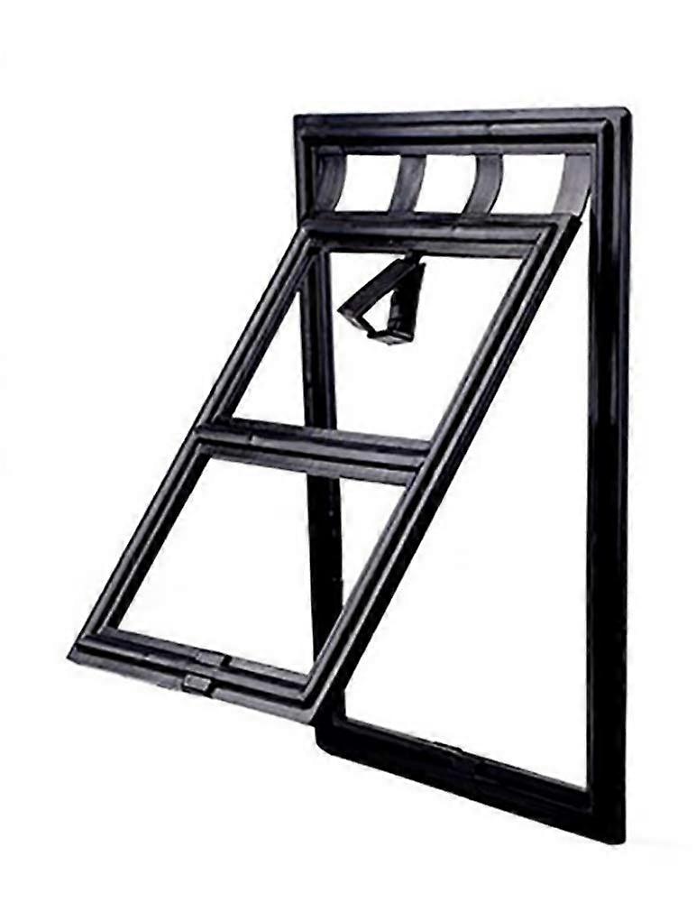 Cat Flap ABS Material 4Way Lockable Cat Dog Flap With Tunnel 24 X 29 Cm For Small Pets Easy Installation