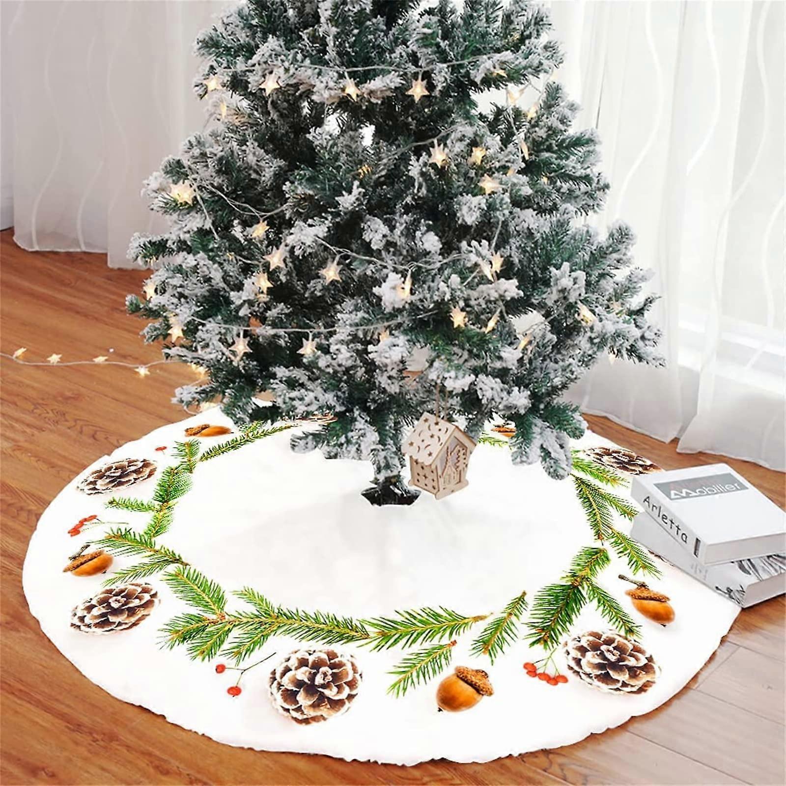 Christmas Wreath Print Blanket, Large Christmas Tree Blanket, Tree Skirt Rug, Christmas Decor For Tree New Year Party