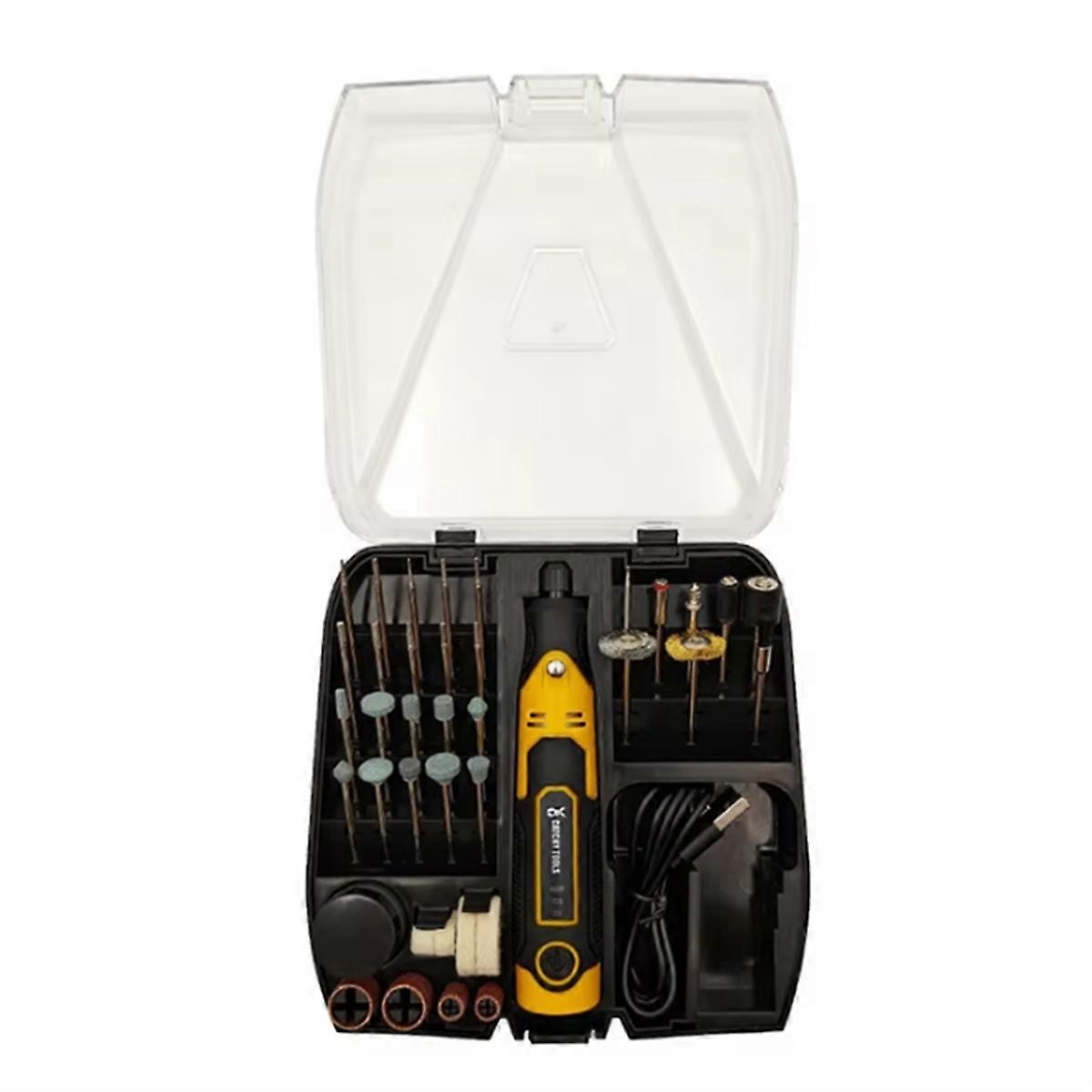 Cordless Mini Grinder Kit 3D Printed Resin Cured Engraving Pen ,Electric Rotary Sander for Drilling,Sanding,Polishing
