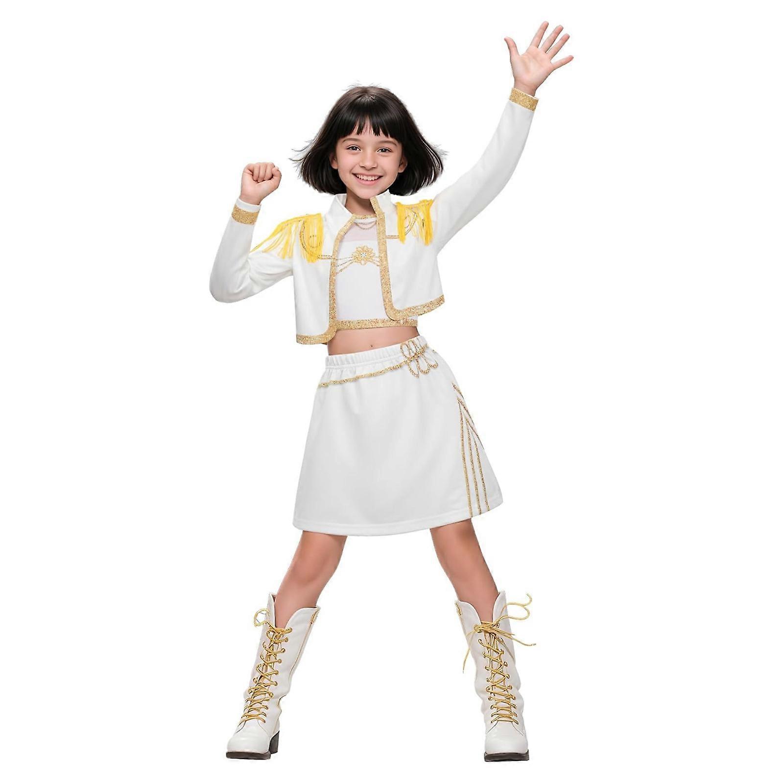 Girls Clothes Pop-Singers Matching Outfits For Kids 3-12Y Personalized Theme Party Role Playing Suit for Cosplay Convention