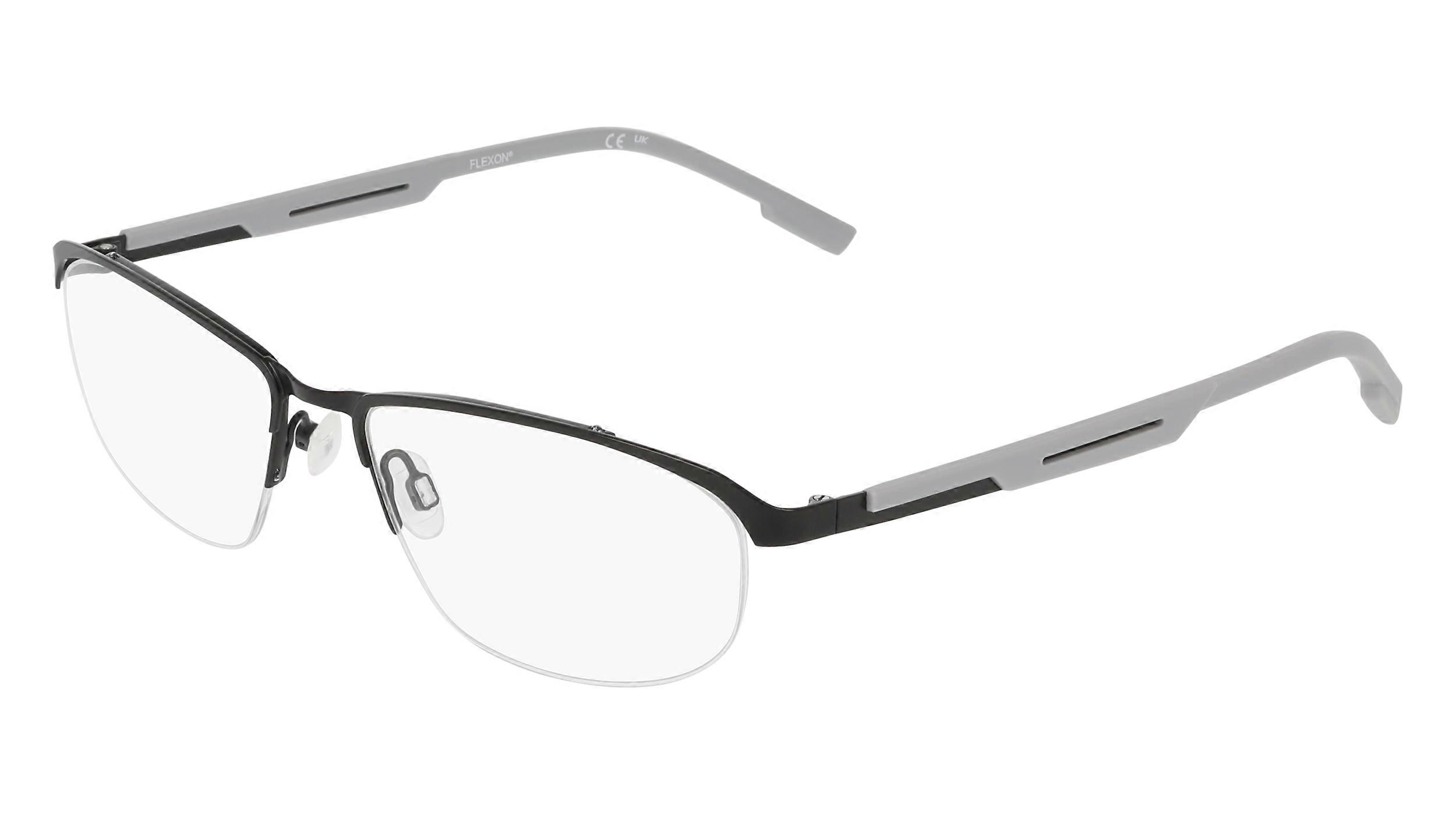 Eyewear Frames FLEXON FLEXON E1158 002 SATIN BLACK 57/17/150 MALE