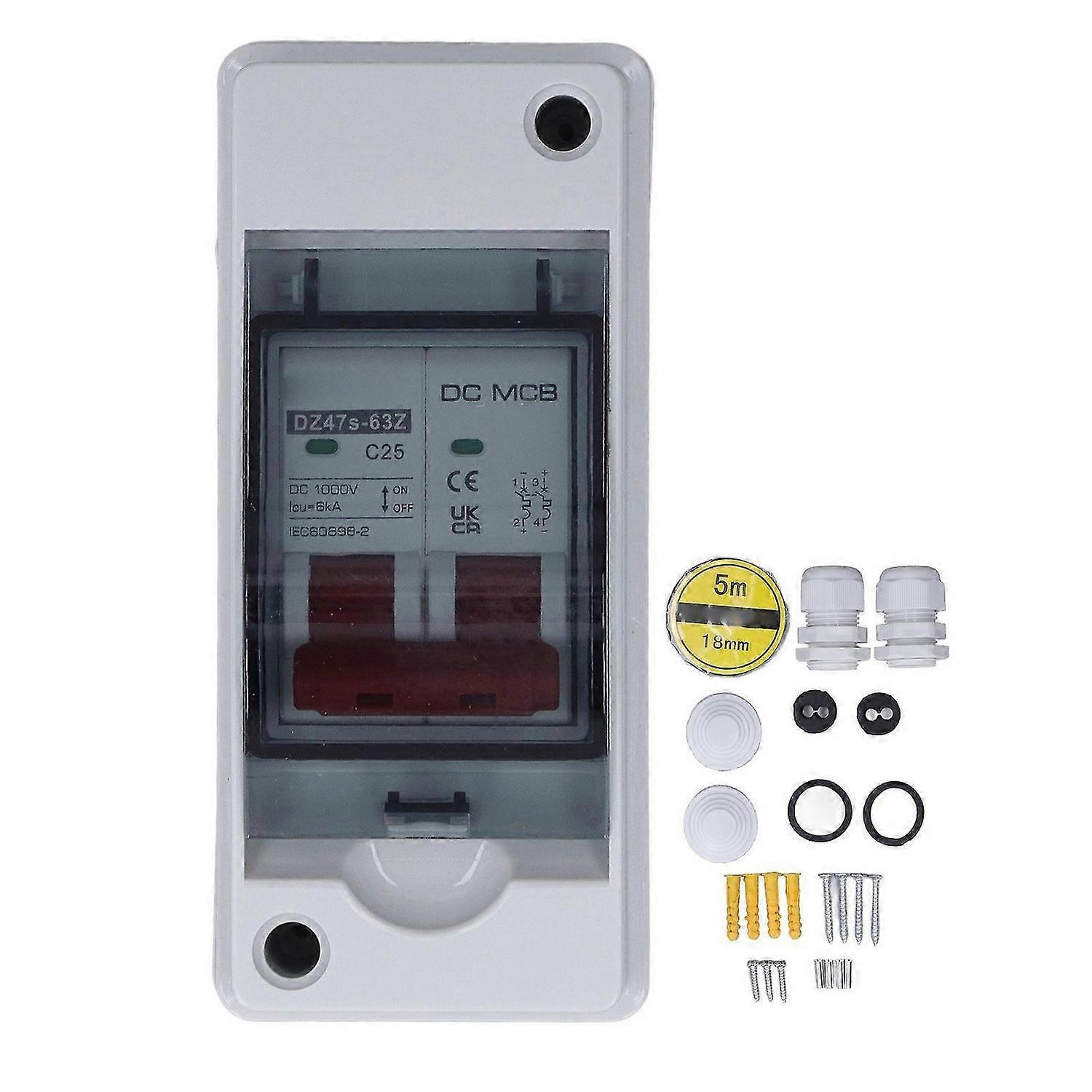 2025 Latest Model 2P Photovoltaic System DC Miniature Circuit Breaker Solar