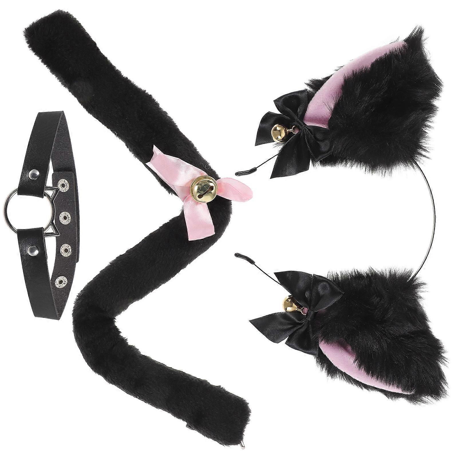 Cat Ears and Tail Costume Accessories for Decoration 1Set Including Tail