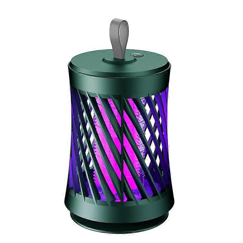 2-in-1 Portable USB Rechargeable Handheld Mosquito Killer(Green)