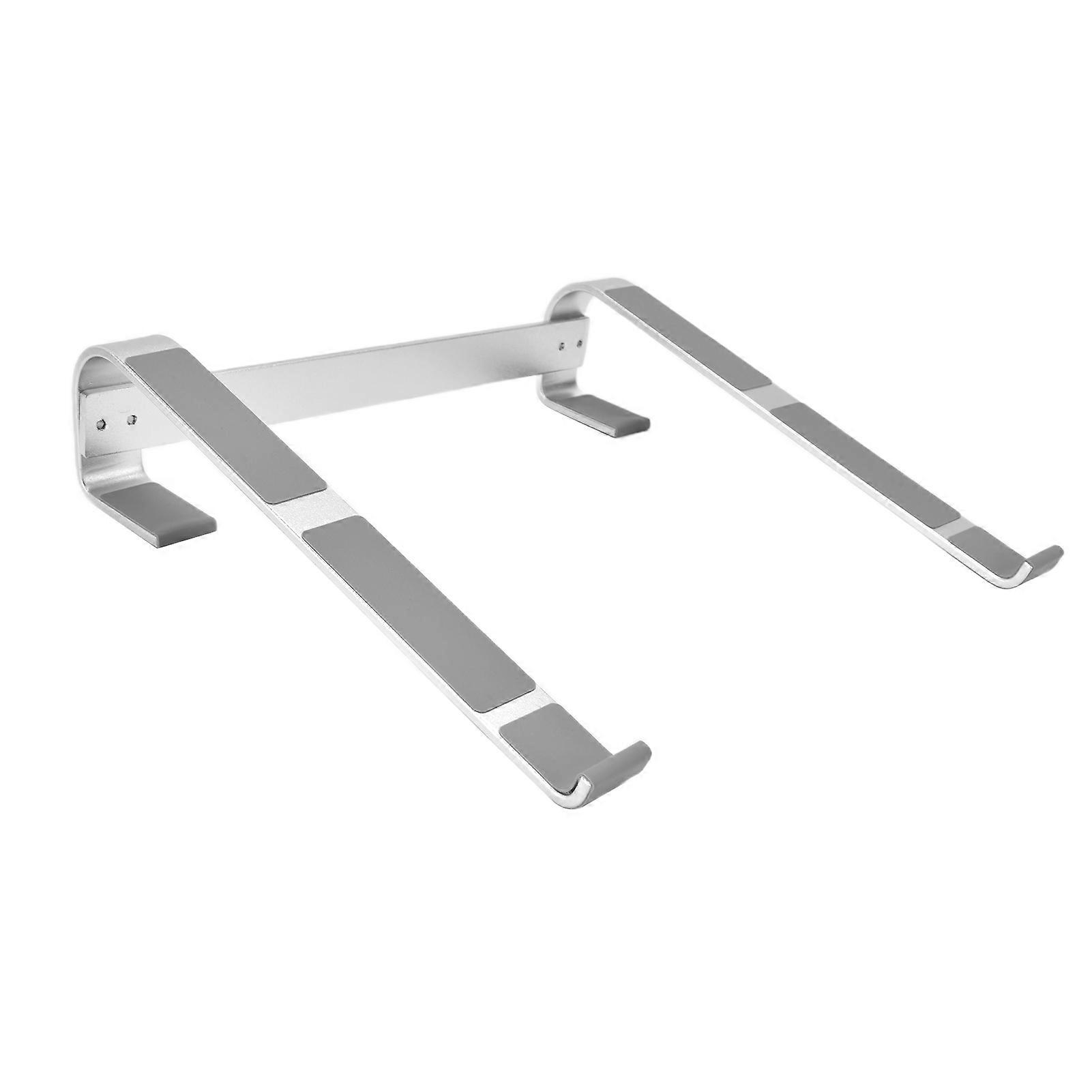 Universal Laptop Stand Aluminum Alloy Ergonomic Riser 26x25x6.5cm Silver