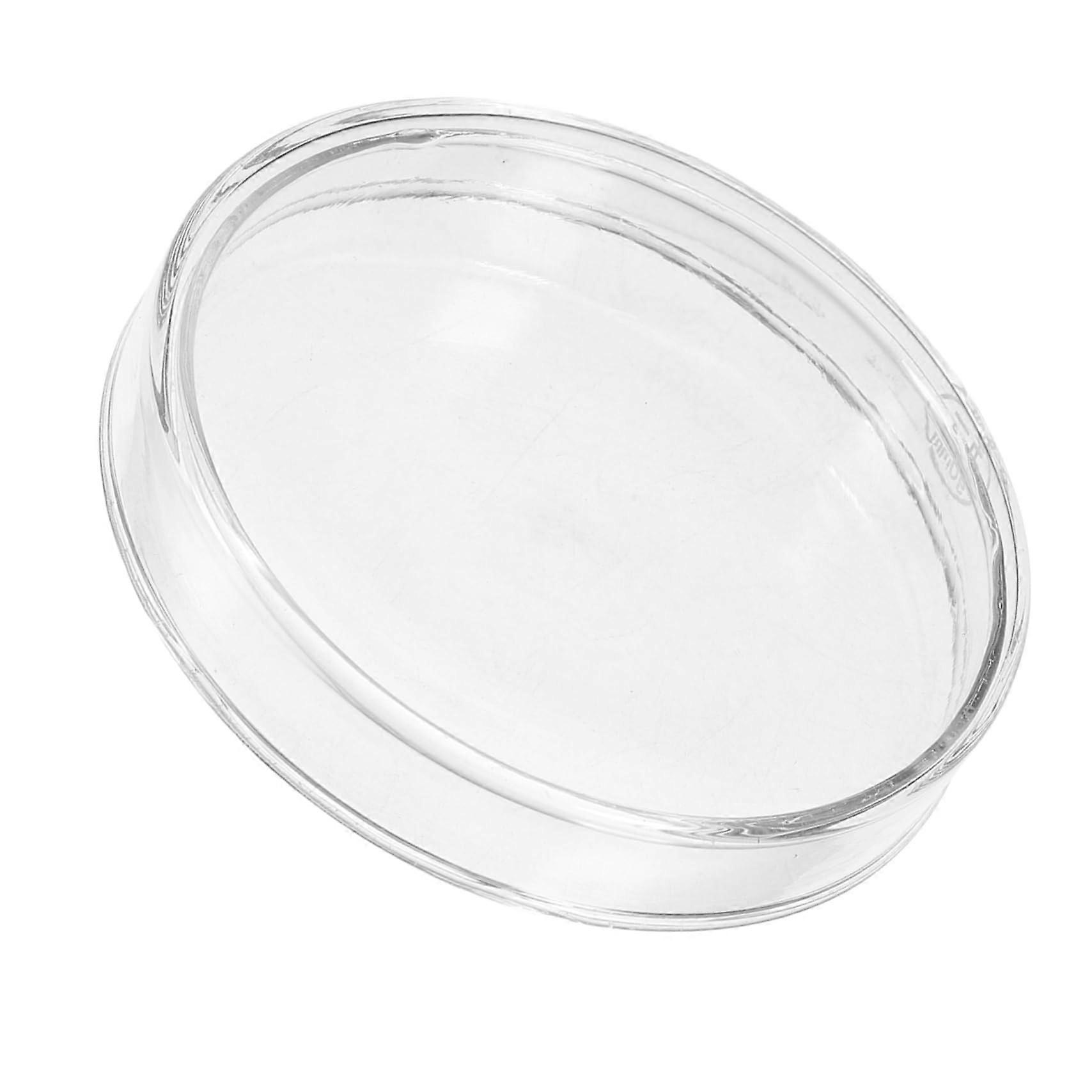Microbiology Lab Petri Plates Flat Bottom Design Glass Material For Tissue Culture Transparent Lab Grade