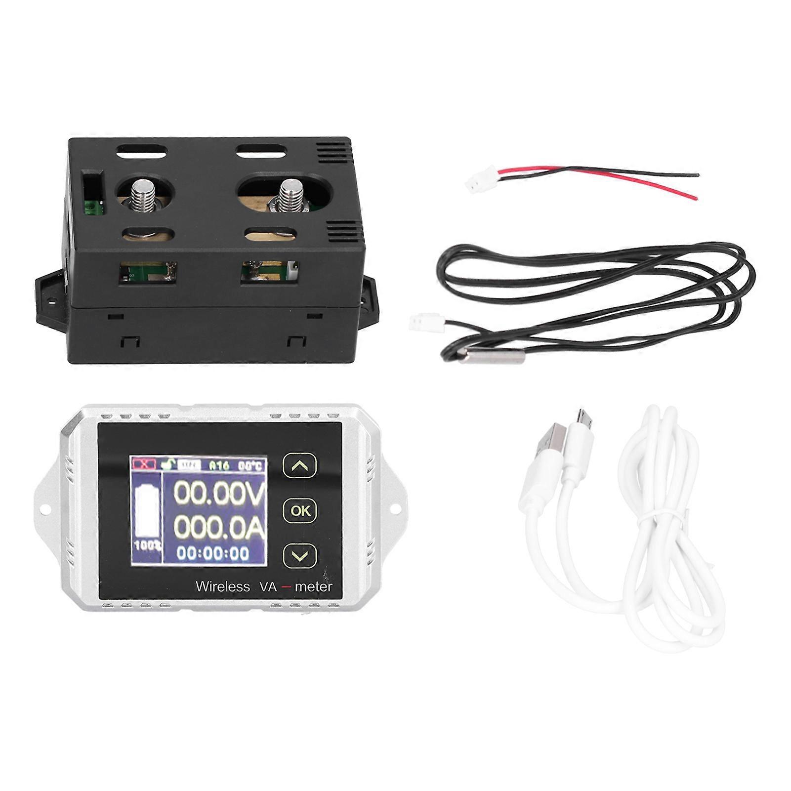 VAT-1200 Wireless Coulomb Counter 0-200A Color Screen Ammeter