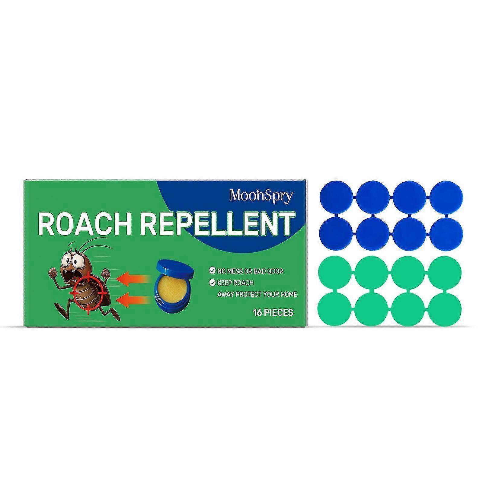 2025 Cockroach Repellent, Roach Deterrent, Cockroach Repellent Indoor for House, Peppermint Repel Roach Get Rid of Roach Repeller, 16pcs