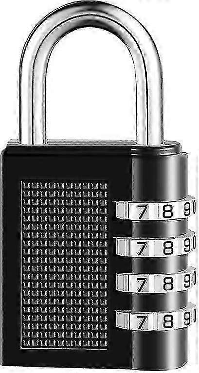 Combination Padlock Combination Lock For Gym Locker (black) (1pcs)