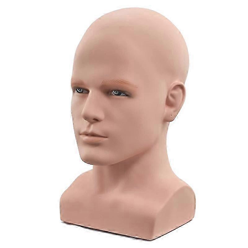 Male Mannequin Head Professional Manikin Head for Display Wigs Hats Headphone Display Stand (Skin Co 2025