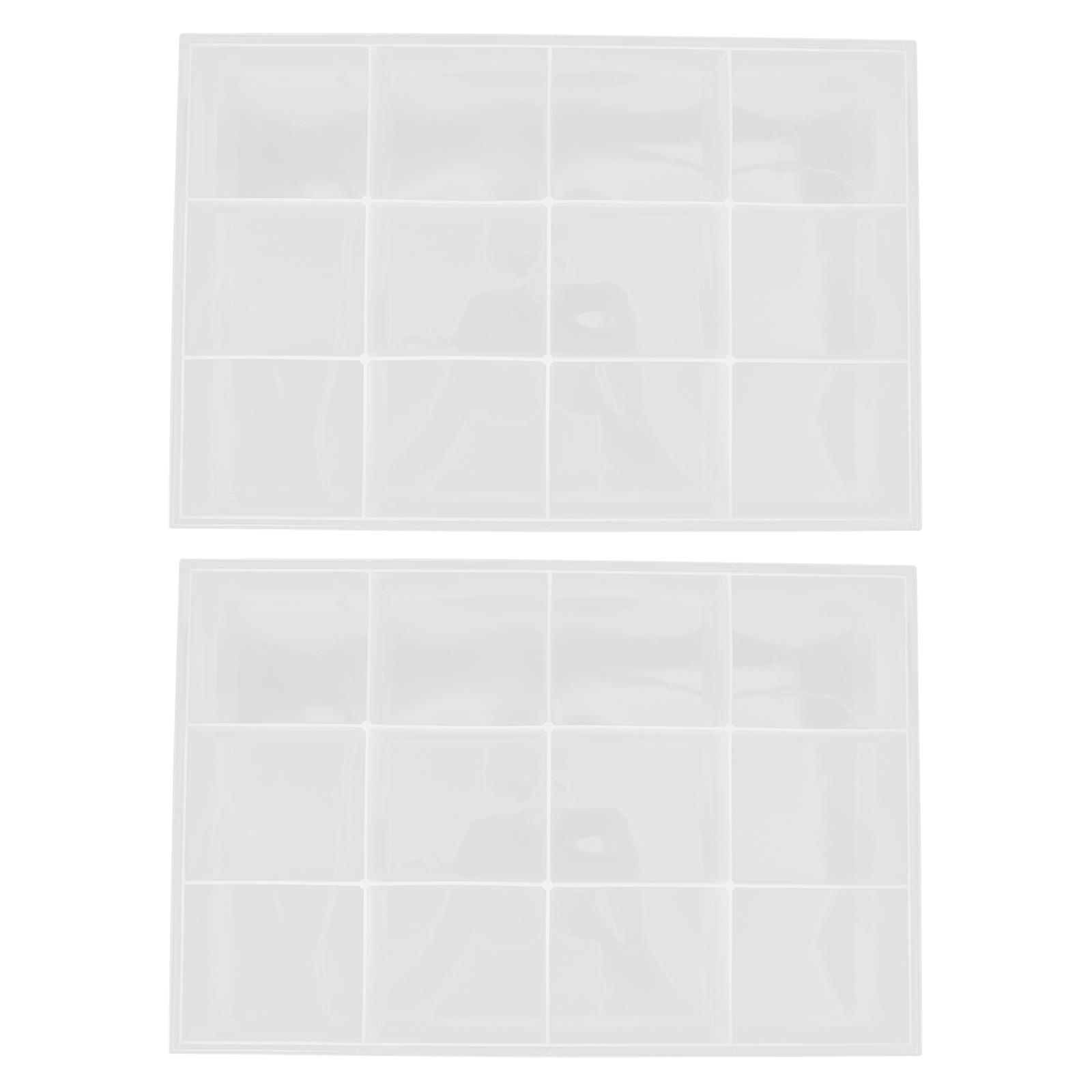Jewelry Storage Bin for Storage 2Pcs Transparent Plastic Sundries Box