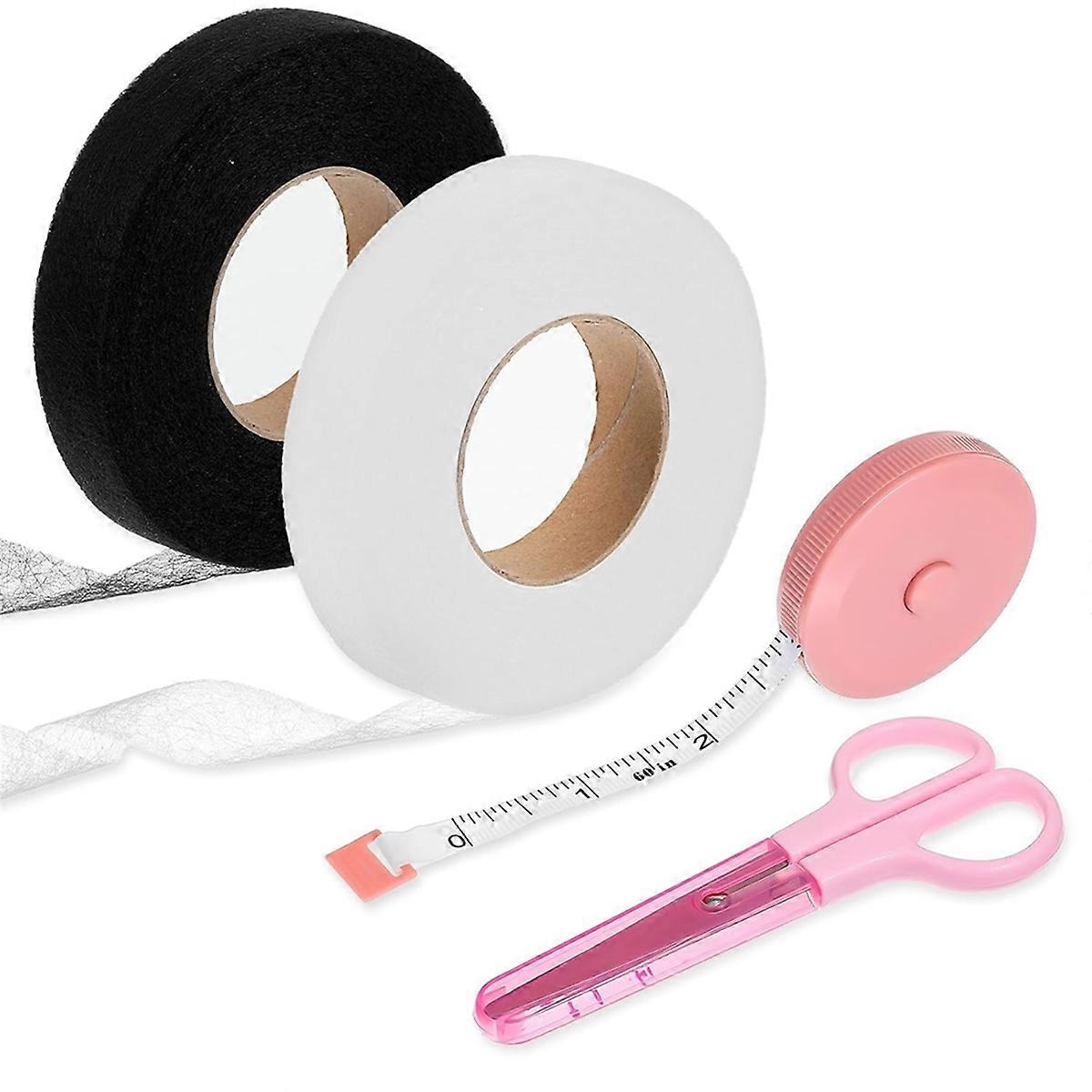 2Rolls No Sew Hemming Tape for Pants, 3/4Inch X 70 Yards Iron on Hem Tape Double Sided Fabric Tapes for Hemming Curtain