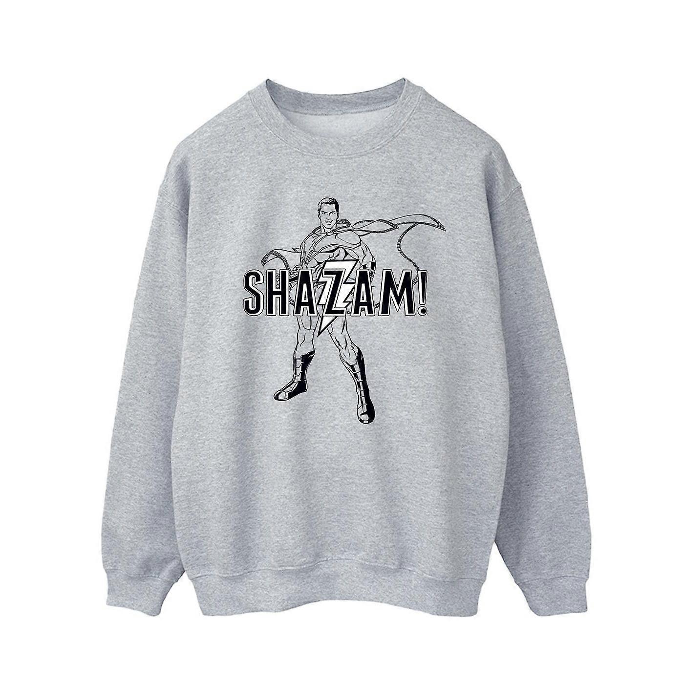 DC Comics férfi Shazam Outline pulóver
