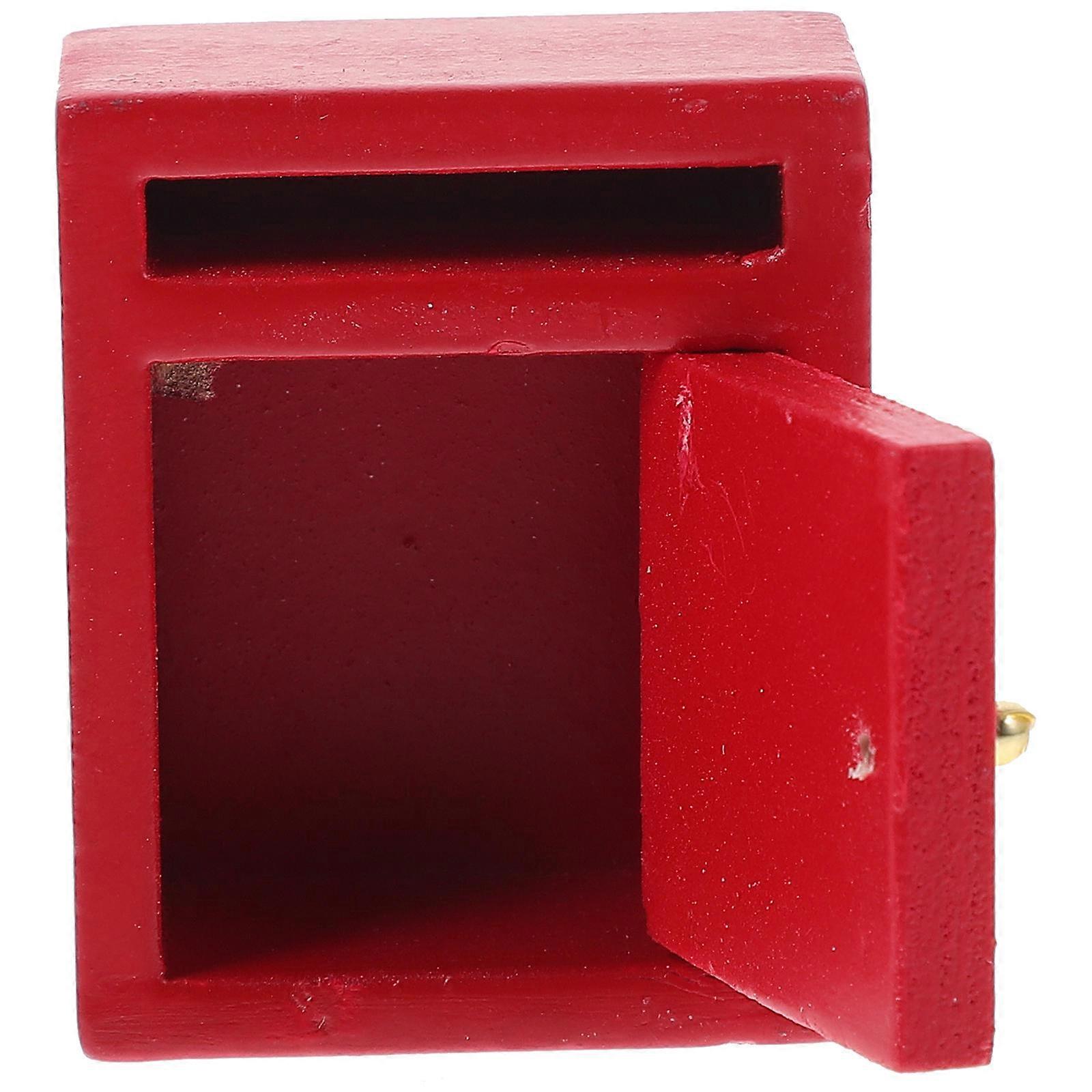Tiny Mailbox Decor Mini Mailbox Model Storytelling Aid Children's Creativity Development Realistic Appearance 1Pack