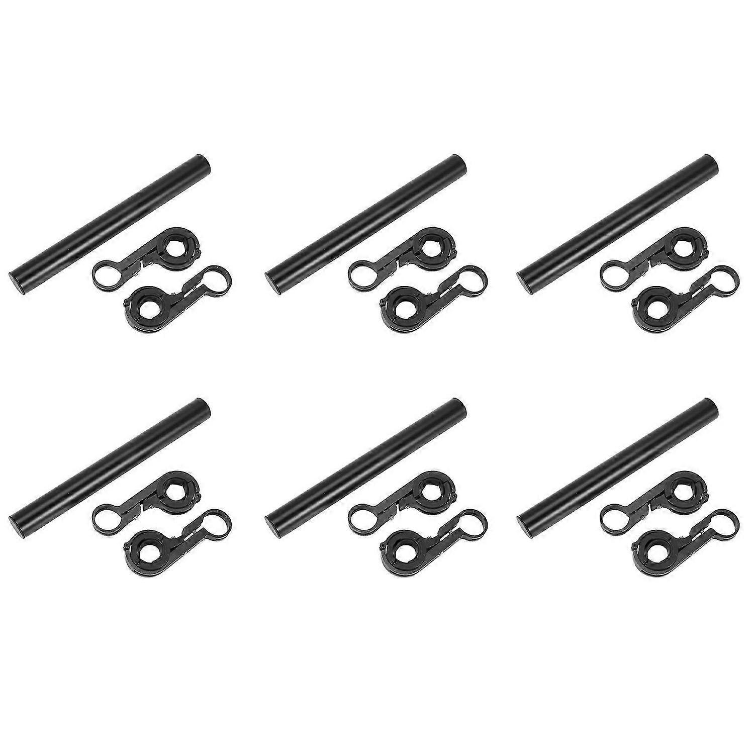 6X Handlebar Extension Mount Bicycle Bike Handle Bar Bracket Extender Holder(Black)