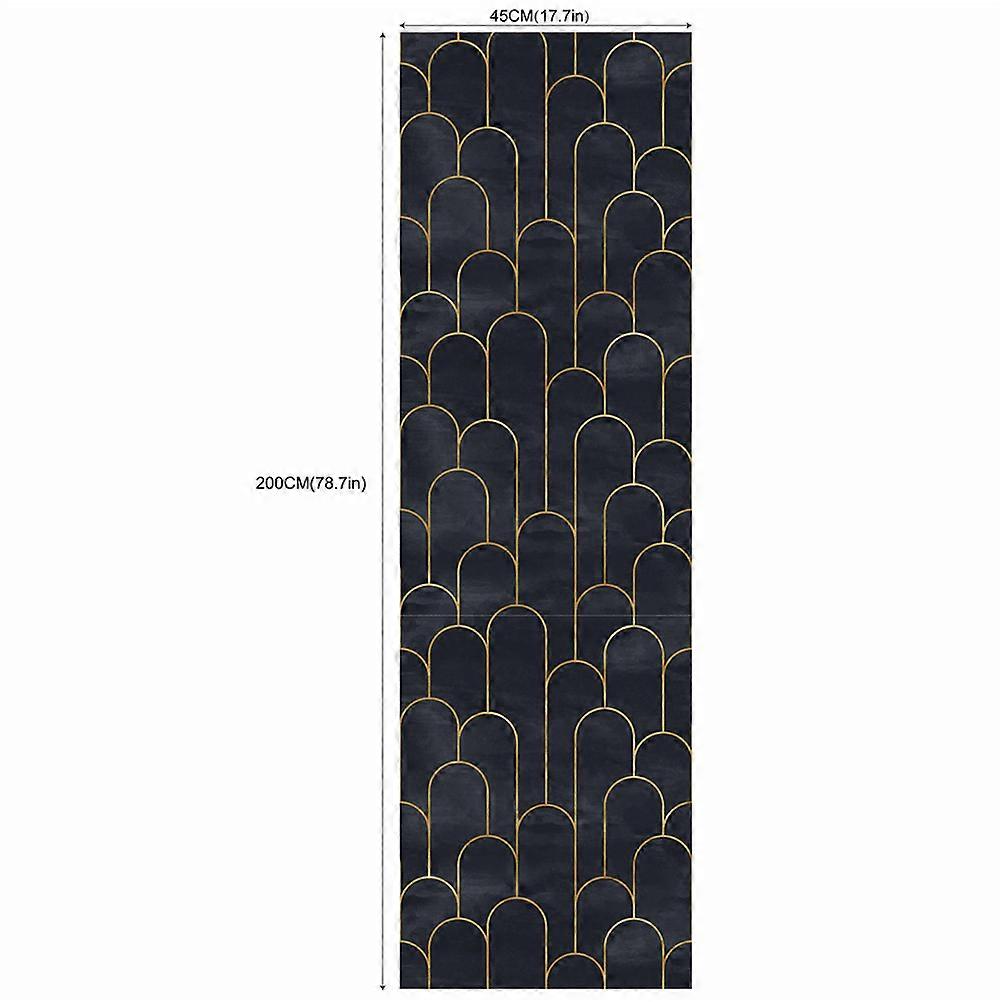 Wallpaper for Decoration Black and Golden Pattern with 1 Roll