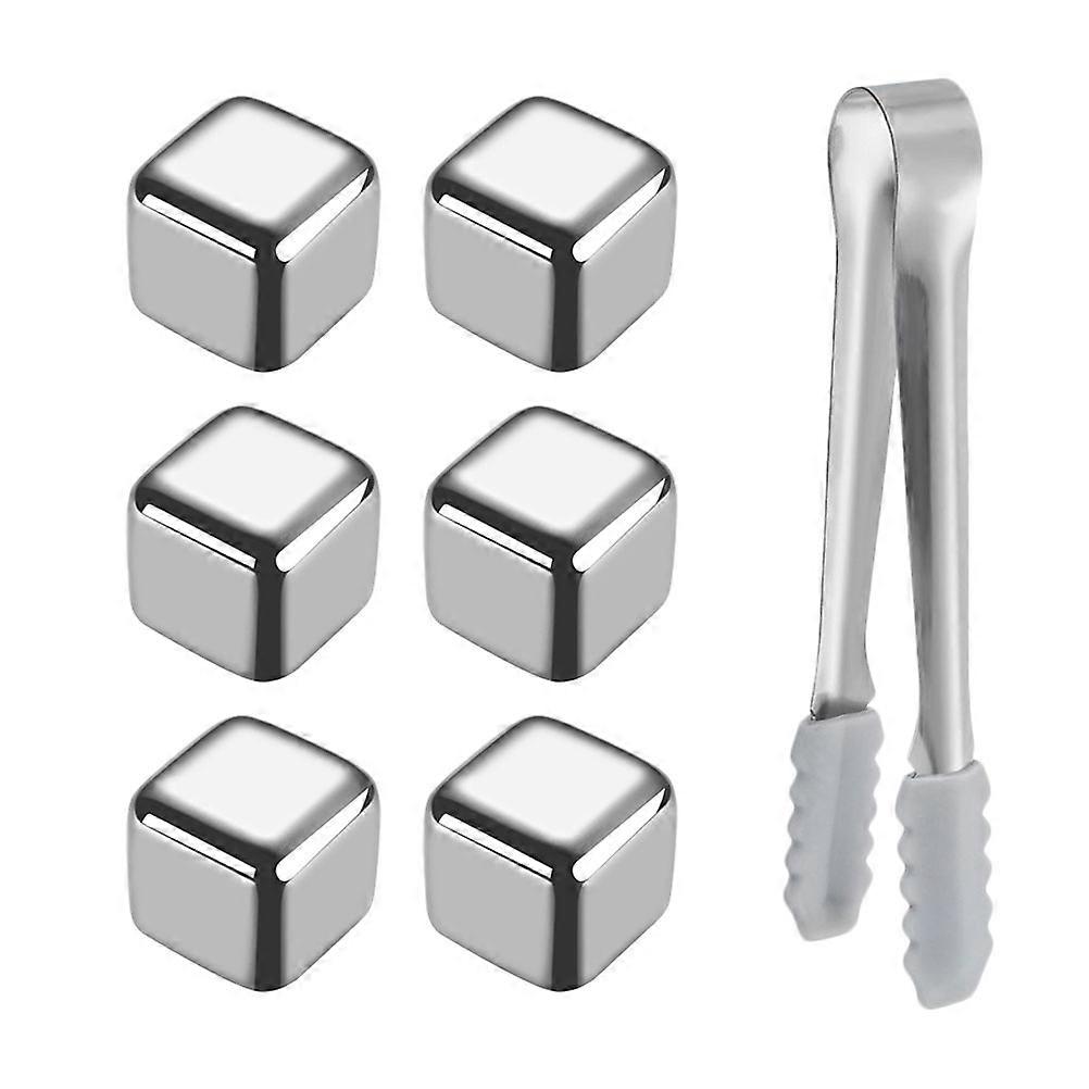 Metal Ice Cube Stainless Steel Set for Whiskey Chilling 1Set