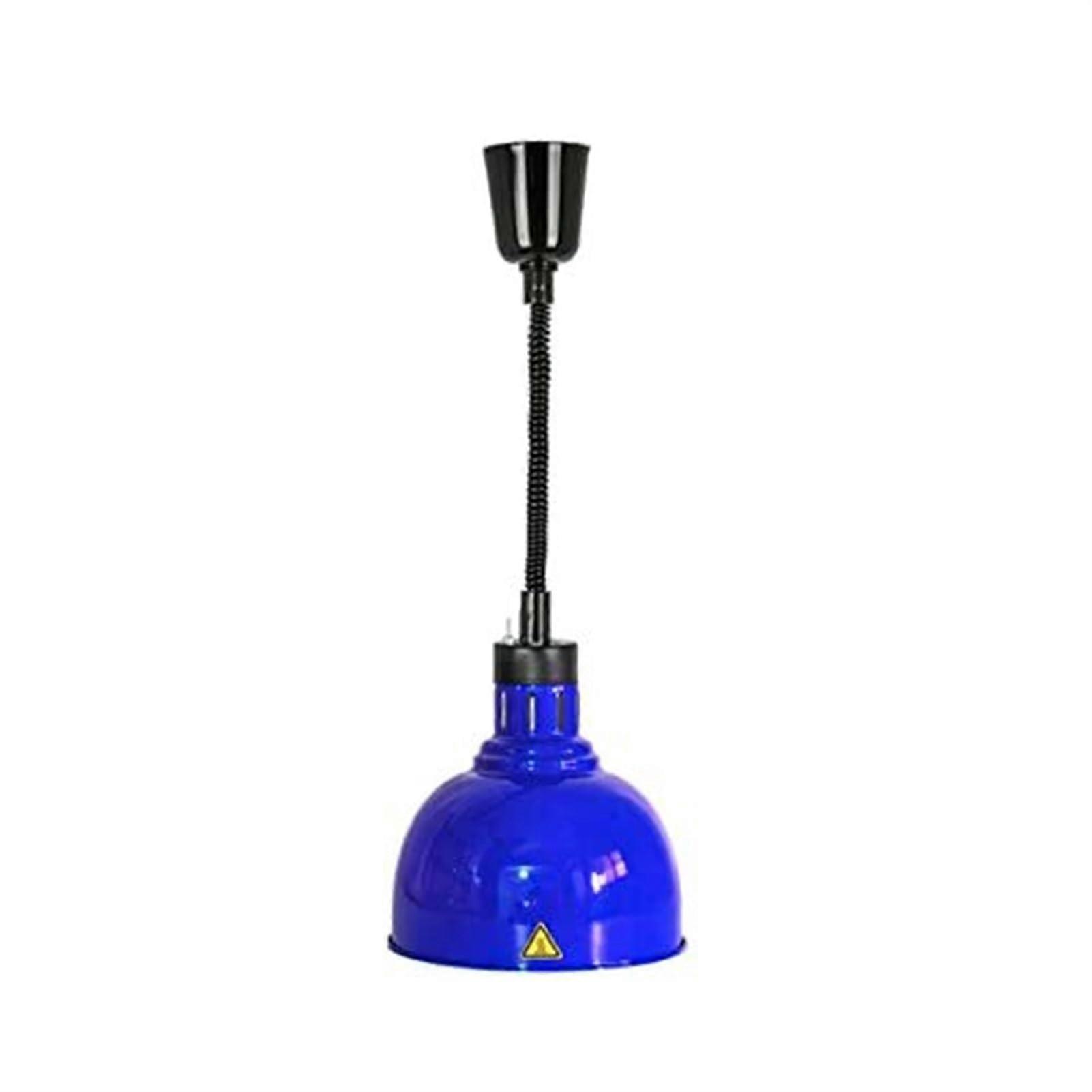 Food Warmer Heat Lamp Retractable Hanging Design for Restaurants, One Size, Blue Color, Ideal for Food Warming