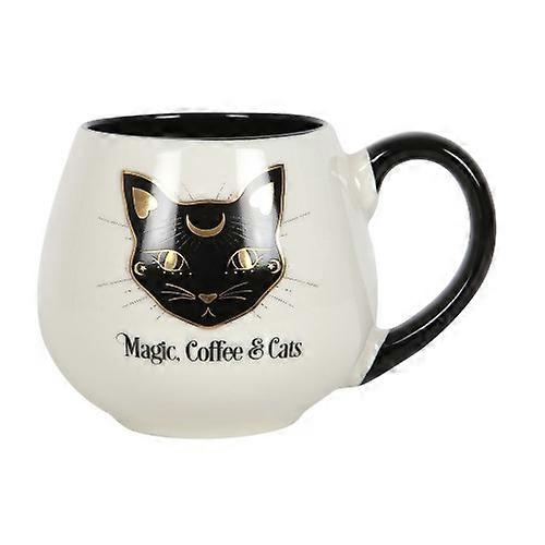 Something Different Magic Coffee & Cats Round Mug