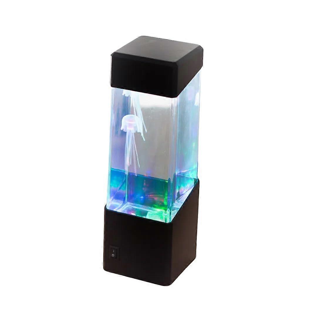 Cylindrical LED Medusa Lamp with Color Changing Ambient Light, Plug-in Night Light for Home Decor, Multicolor Design