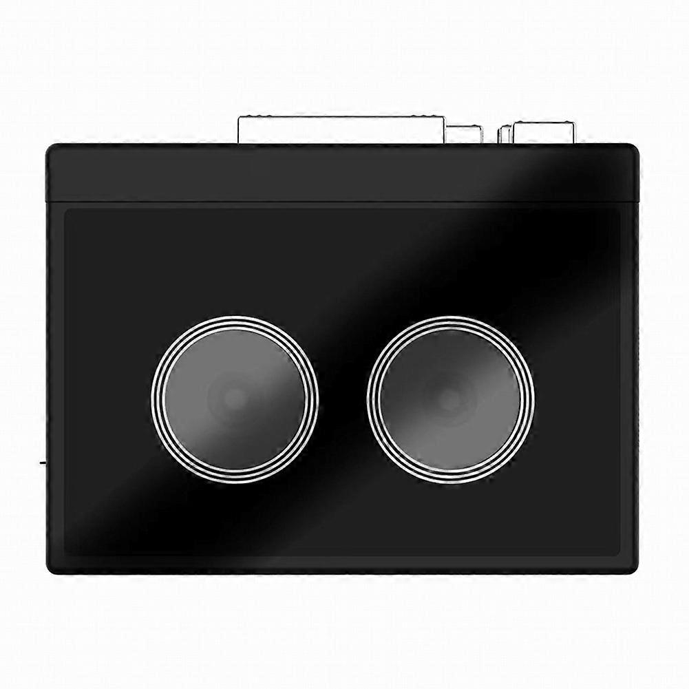 Retro Nostalgic Radio Portable Cassette Tape Player Wireless BT Speaker with Play/Fast Forward/Rewind/Auto Flip Function