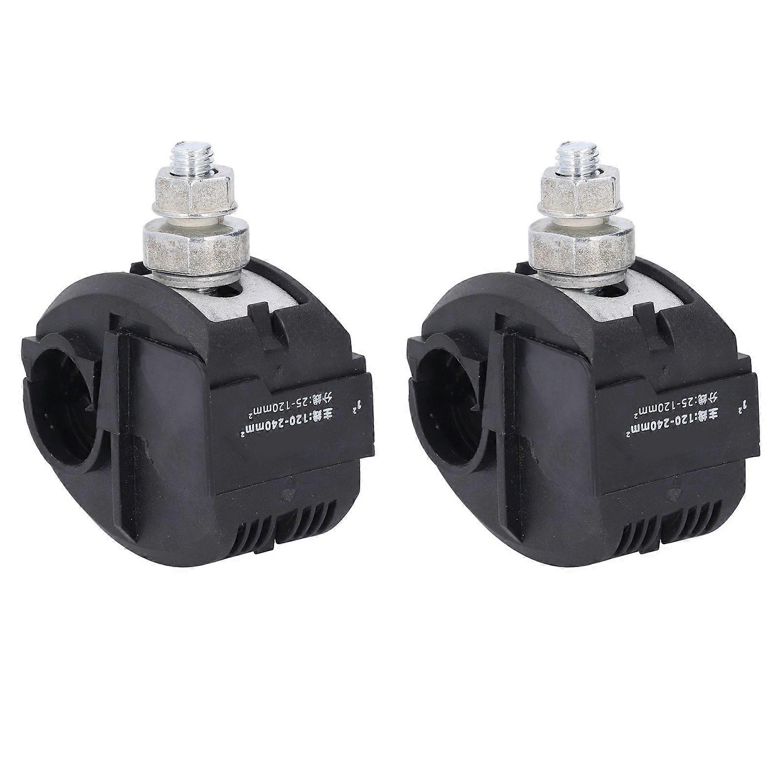 2Pcs 1KV Multi Cable Connector Non Peeling High Low Voltage Grounded Insulated Cable Connector JJC 7