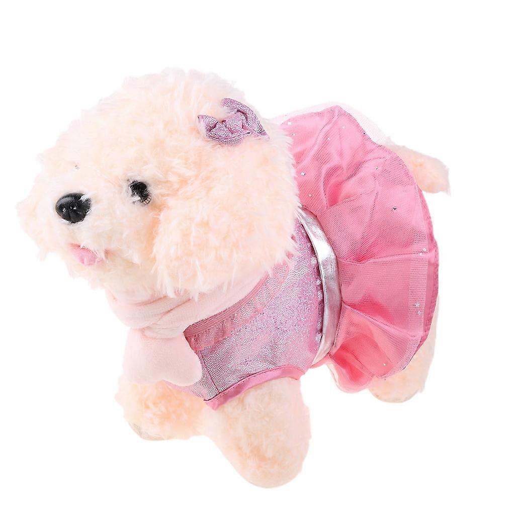 Dog Leash Walking Electric Puppy Plush Toy, Sing And Dance Simulation Music Mechanical Dog for Children