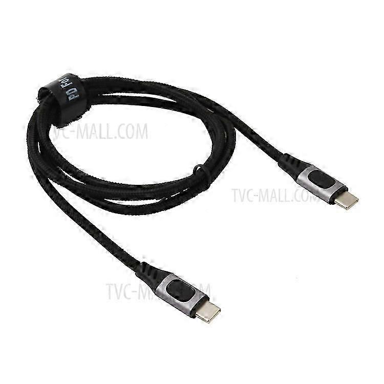 100W USB C to USB Type C Cable PD 5A Fast Charging USB-C Cord 1m Charger Wire Compatible For Huawei Xiaomi