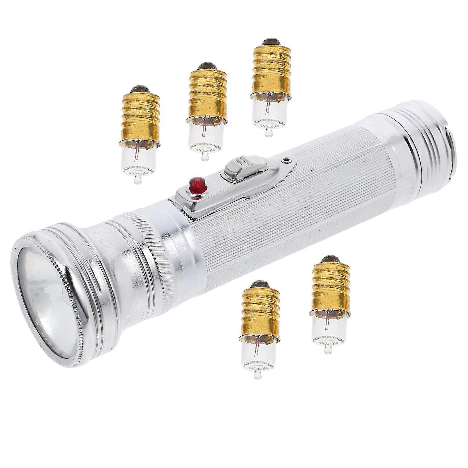 Durable Small Flashlight Iron Handheld for Emergency 5Pcs
