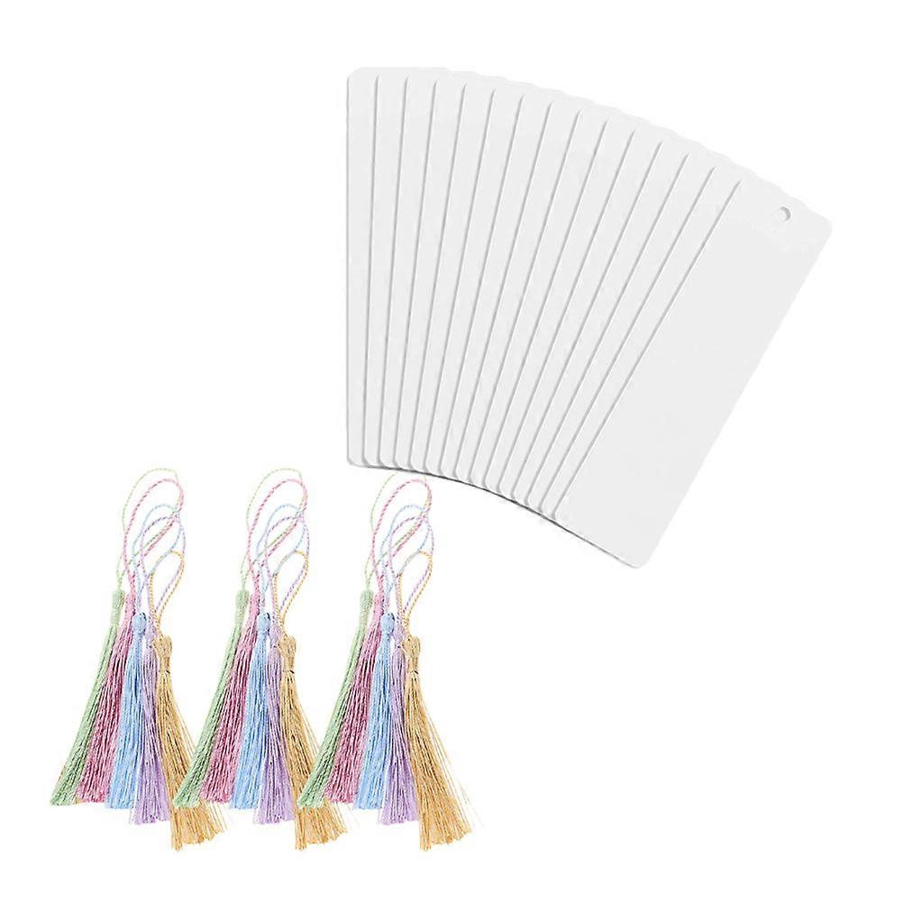 Colored Book Marks With Tassels For Bookmarking Suitable For Decoration Among Classmates 15 Sets