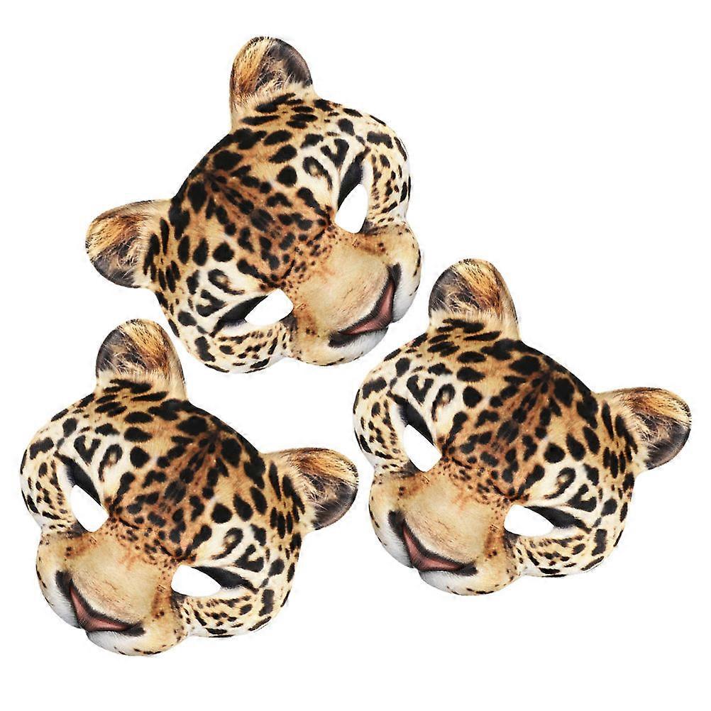 Zoo Animal Leopard Mask for Halloween Party with 6Pcs Masks