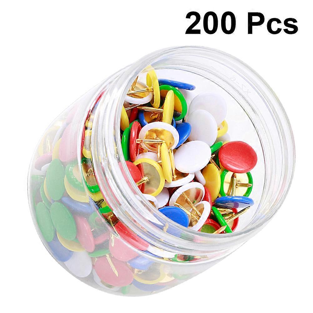 Assorted Color Metal Pushpin Tacks For Wallpaper Fixing 400 Pcs Daily Use Ideal For Bulletin Board