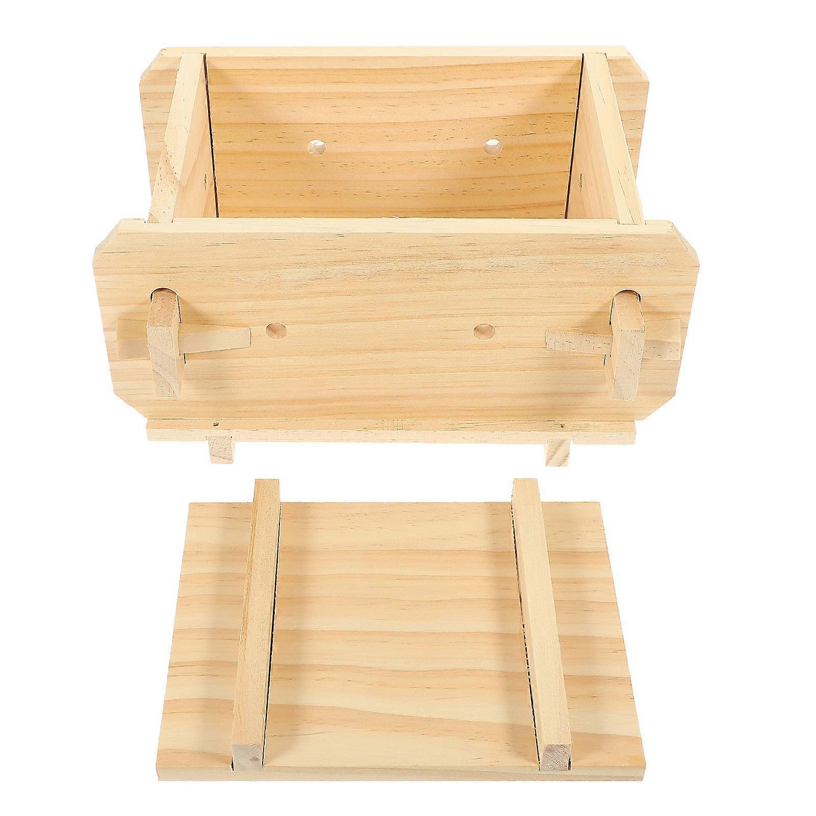 Wooden Tofu Pressing Mold for Home Use 3Pcs DIY Set
