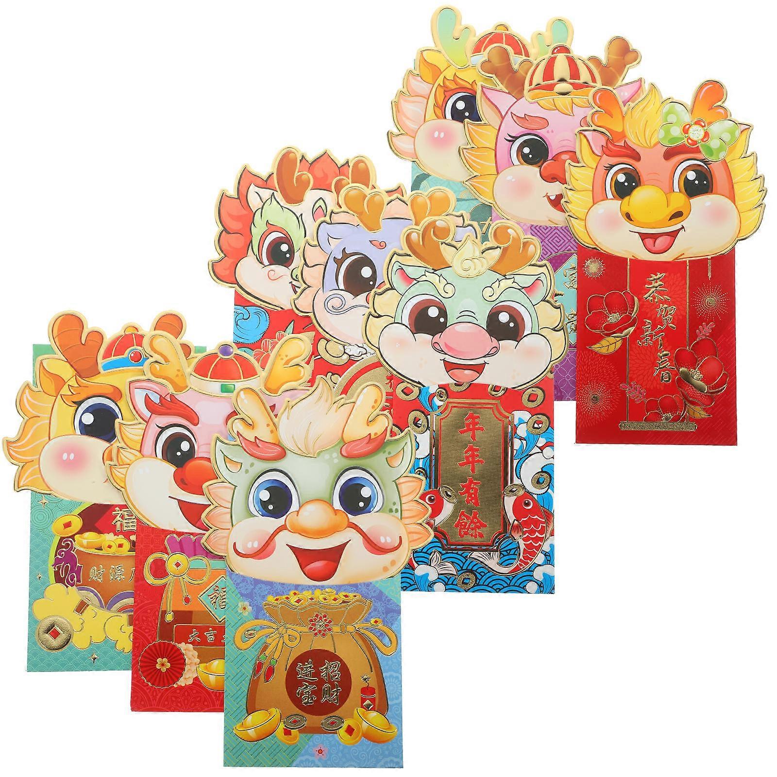 Traditional Red Envelopes For Gift Giving And Celebrations In Assorted Color Design For Chinese New Year And Weddings 72 Pcs