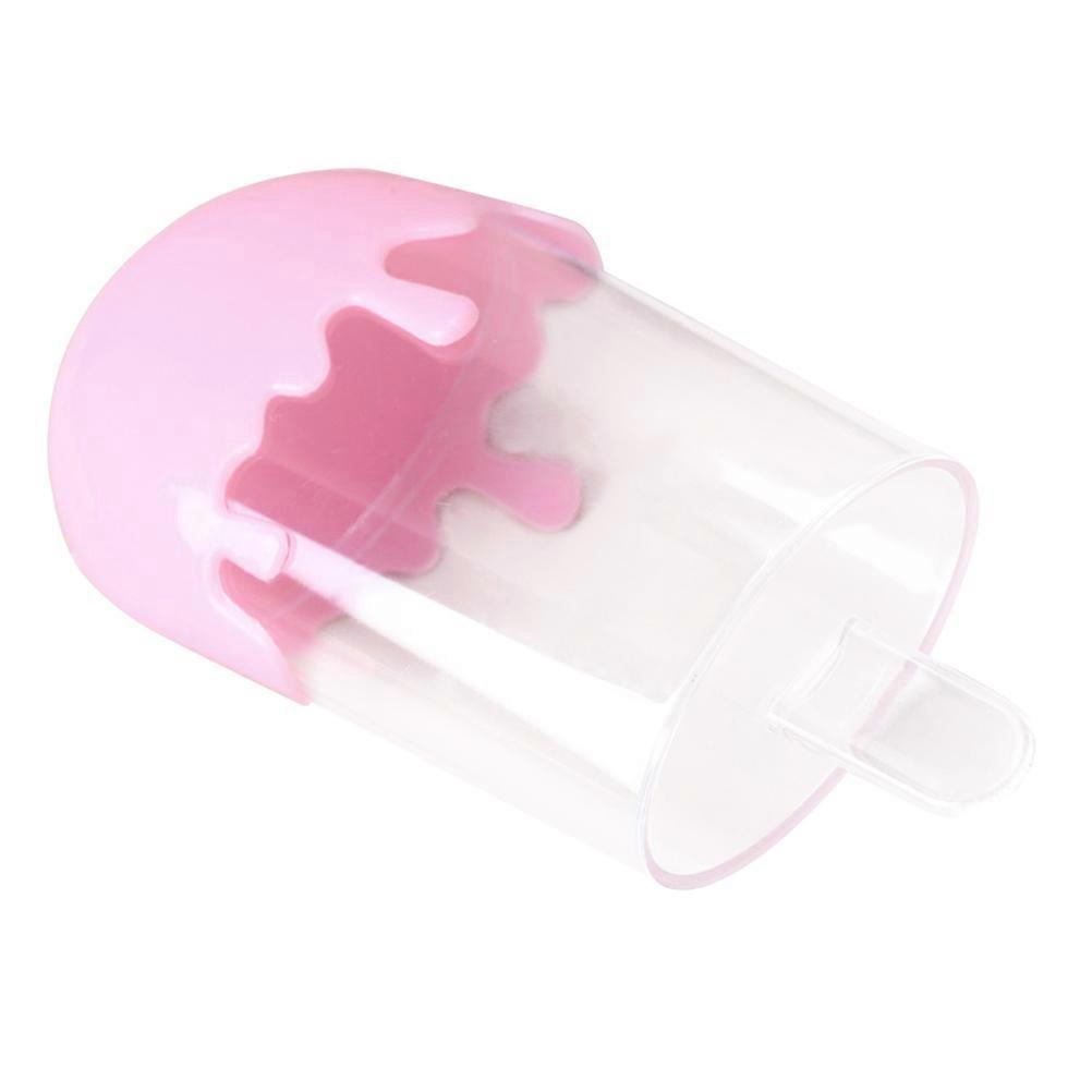 Transparent Candy Holders Ice Cream Shape for Storage 12Pcs Plastic Pink Boxes