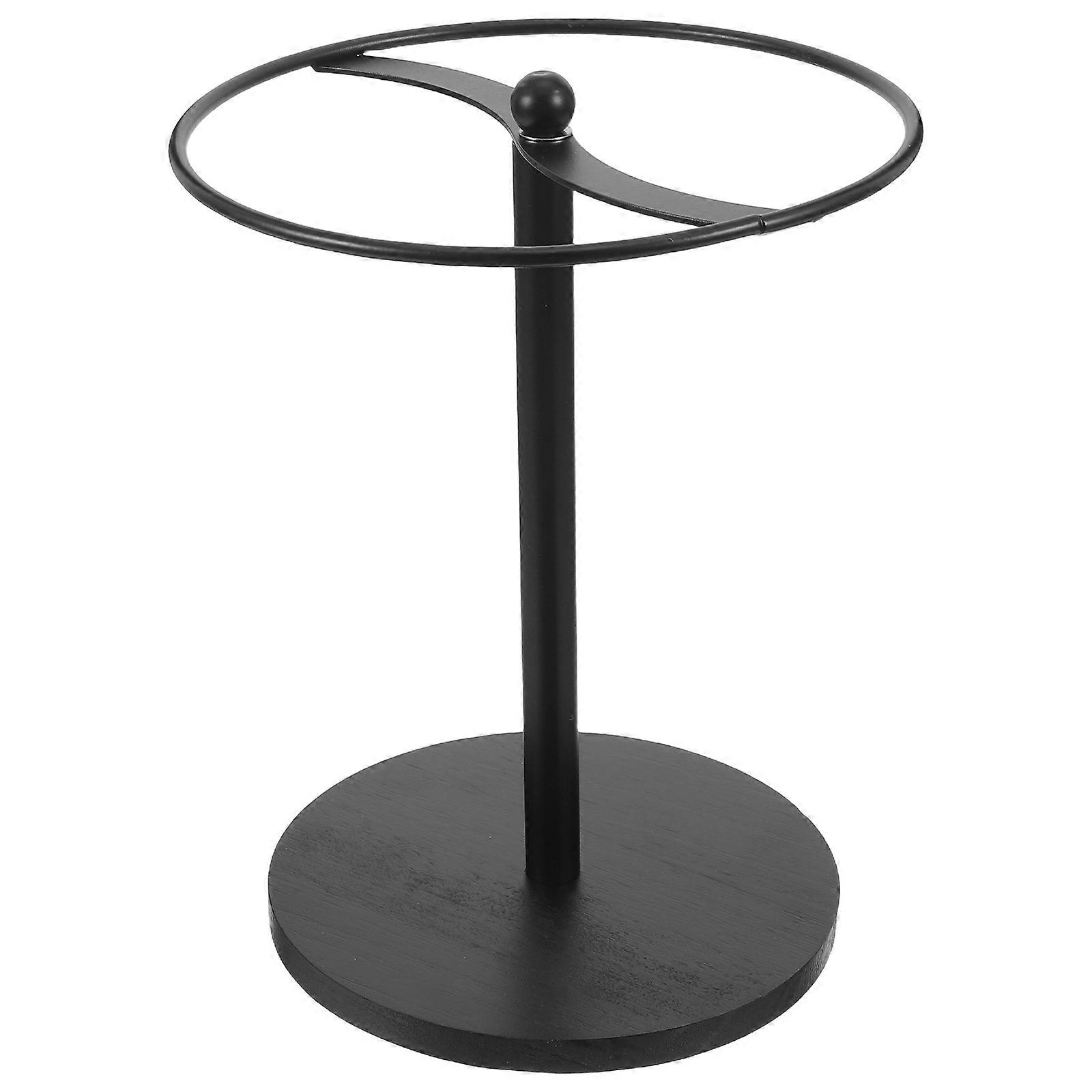 Sunglasses Holder Rack with Carbon Steel Frame and Wood Base 3Pcs Display