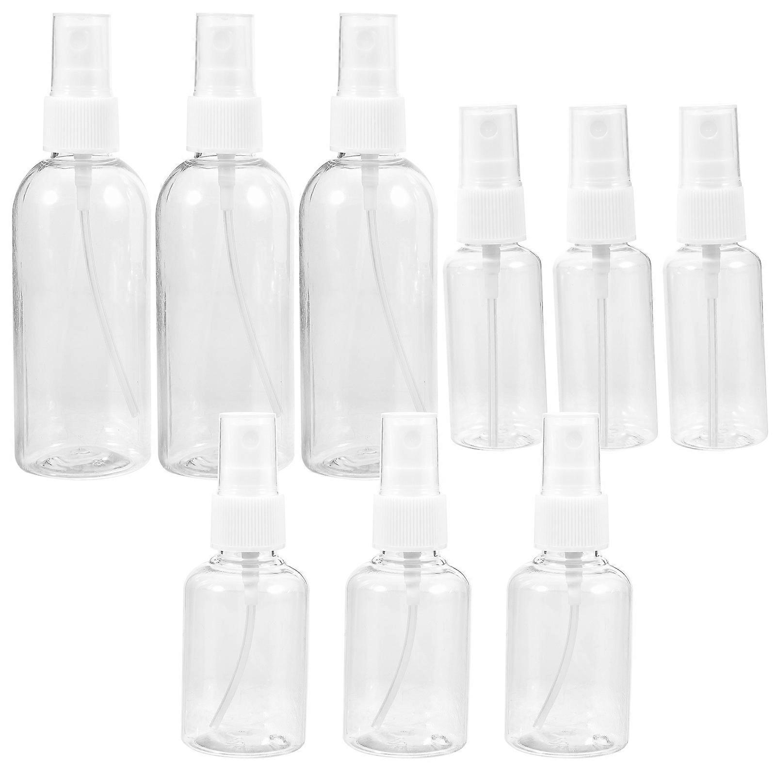 Travel Containers For Liquids Portable Liquid Bottles Refillable Fine Mist Atomizer Assorted Color 13.5x4cm 9Pcs